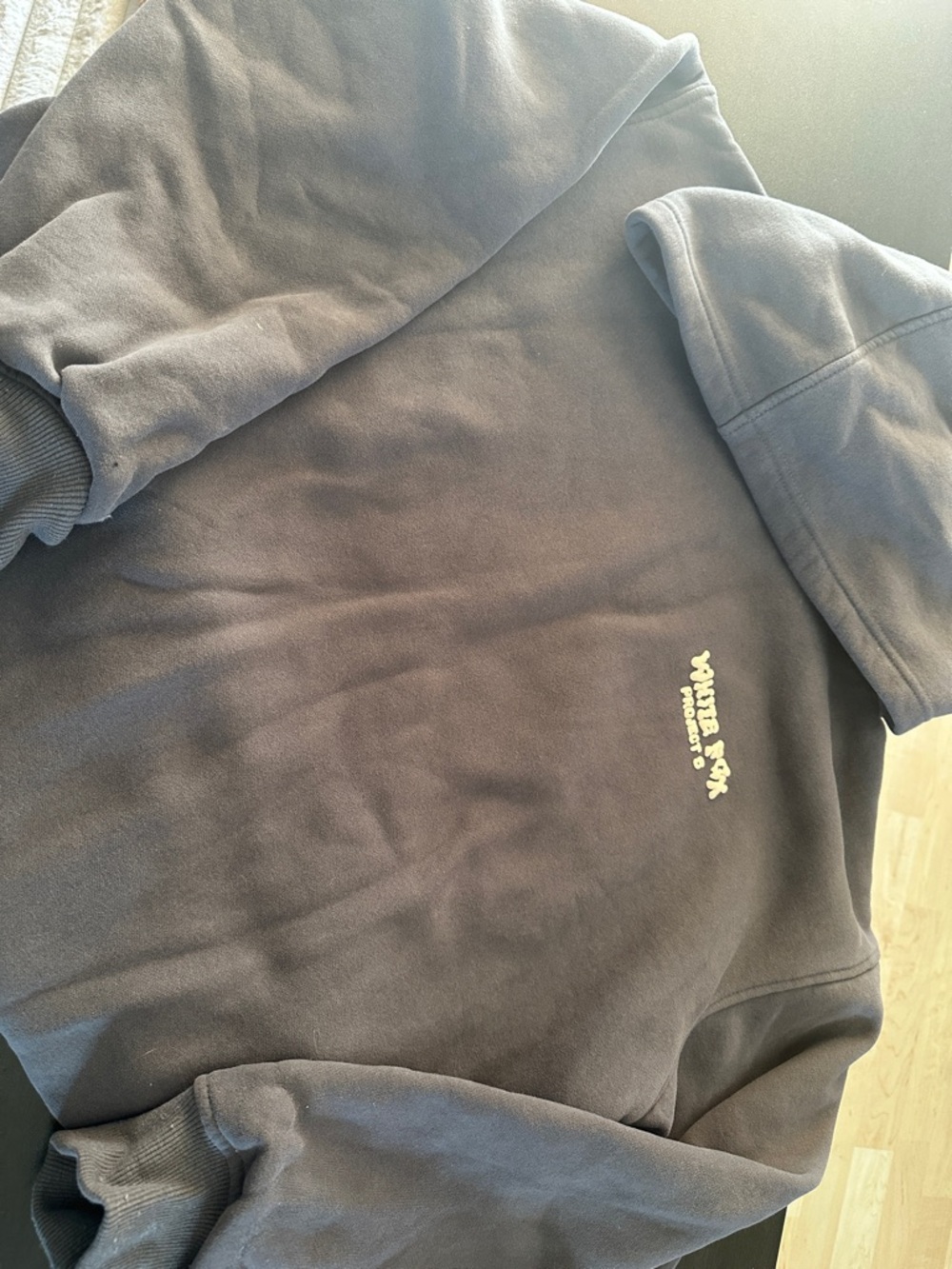 White Fox Boutique grey/blue Logo Hoody